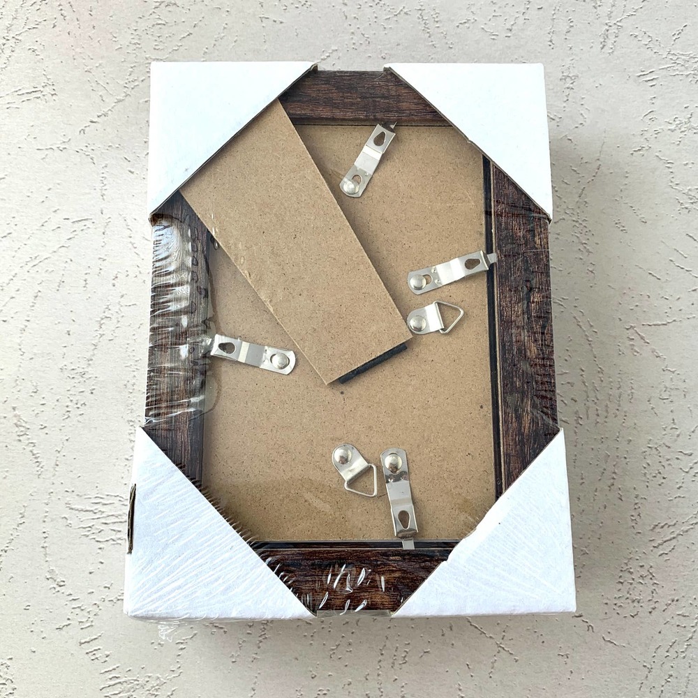 5x7 Photo Frames - Weathered Wood Style - Package of 3 Frames